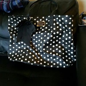 Pending Betsey Johnson polka dot purse