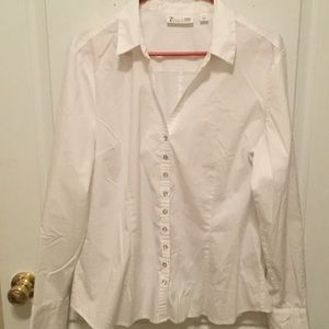 New York and company extra large button down