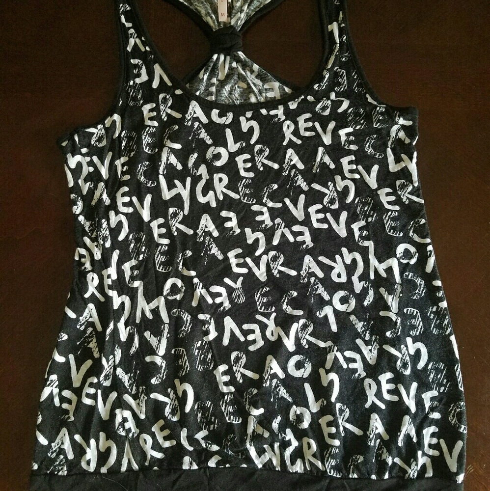 Racerback letter tank