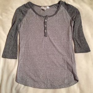 Gray Henley Top