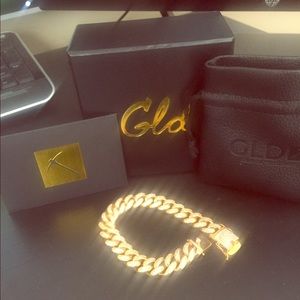 Diamond Cuban Link Bracelet (10mm) in Yellow Gold