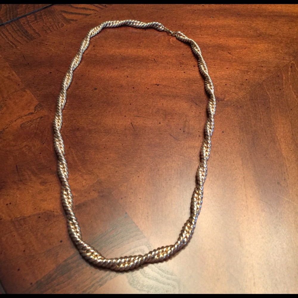 Faux gold twisted chain