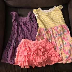 Girls 3T dresses and skirt