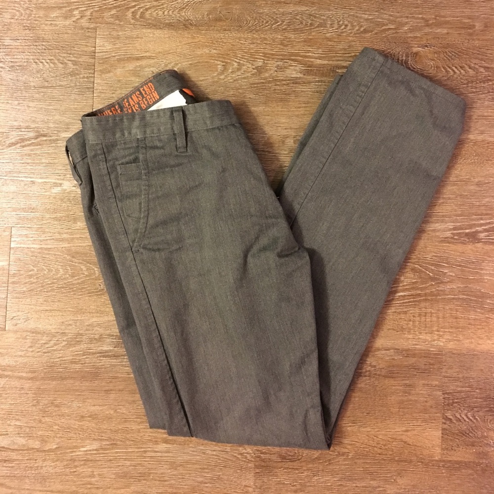 Dockers Slim Taper Charcoal Gray Khakis