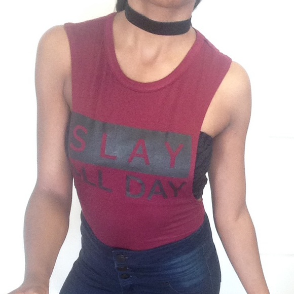 💁"SLAY ALL DAY" Body Suit💁 - Picture 4 of 4