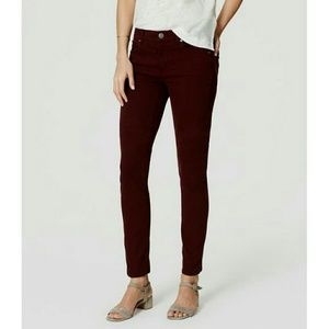 *NEW* Maroon LOFT Skinny Jeans