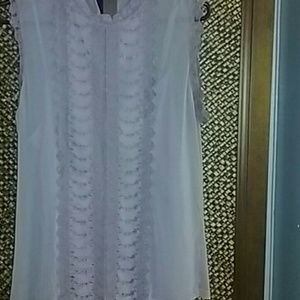 Lace embroidered top