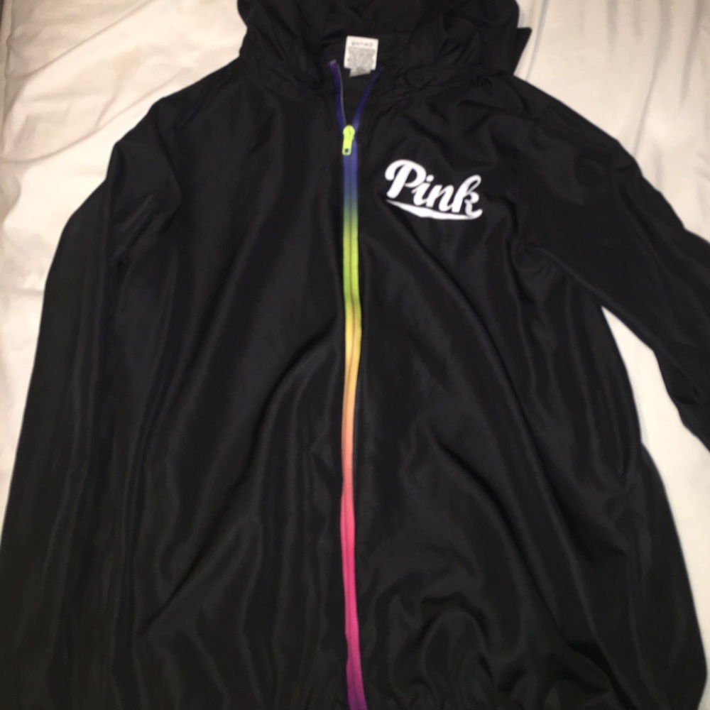 pink wind breaker
