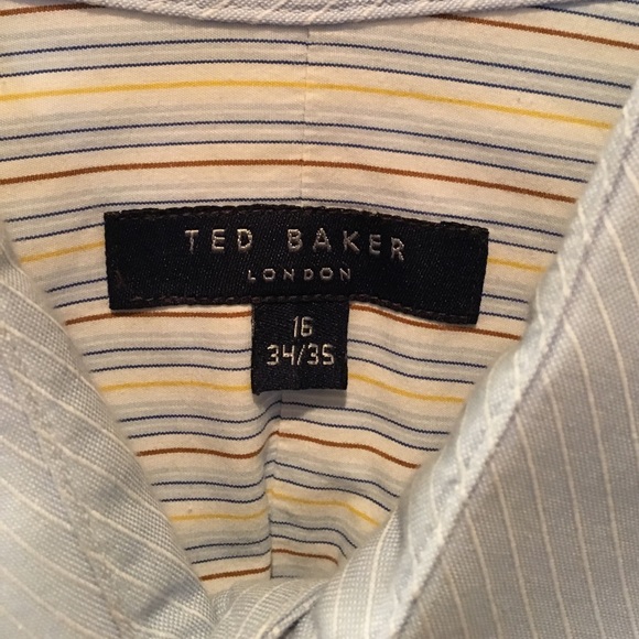 Ted Baker Men's Button-Down Shirt Size 16 34/35(L) - Picture 2 of 4