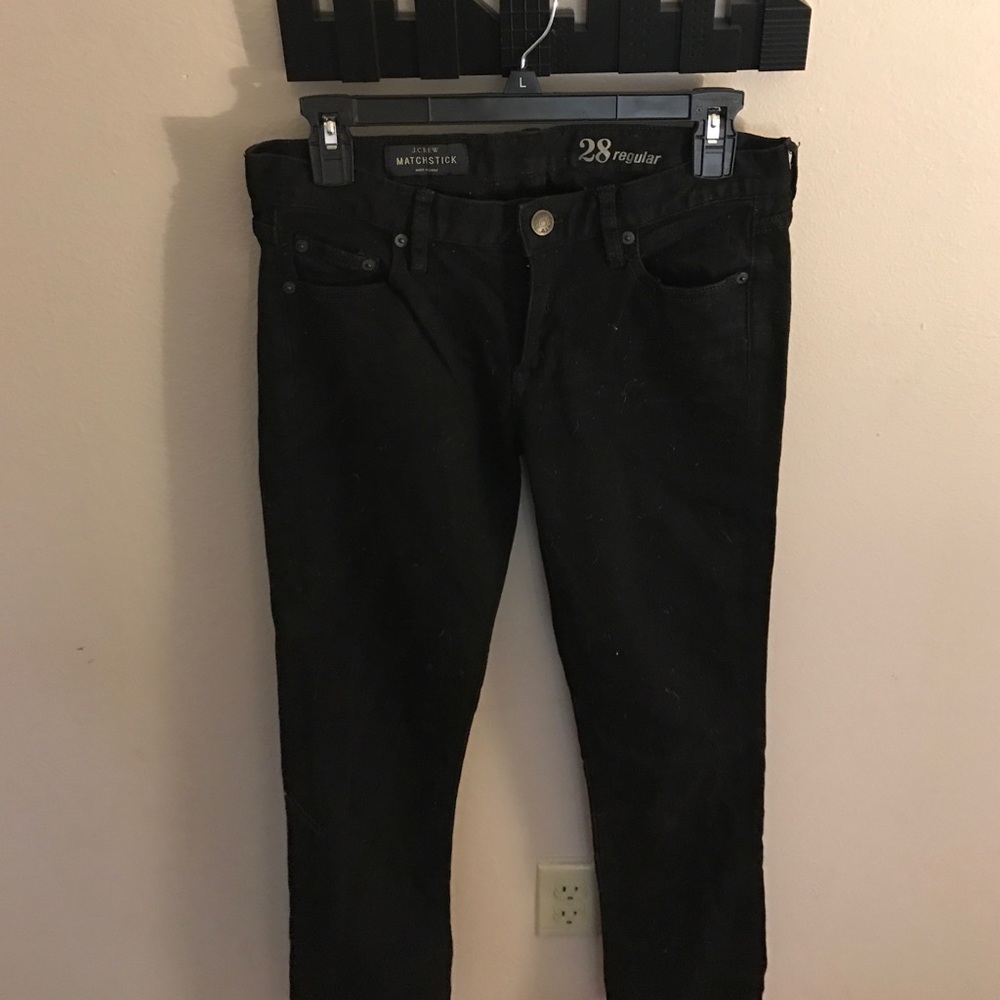 Like New, Black J. Crew Matchstick Jeans
