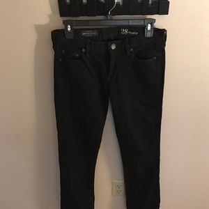 Like New, Black J. Crew Matchstick Jeans