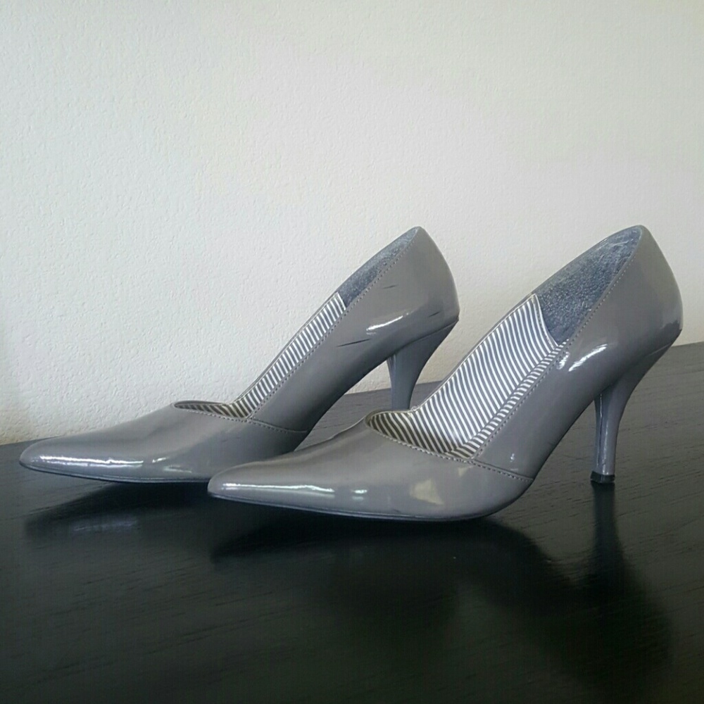 Patent Gray Heels