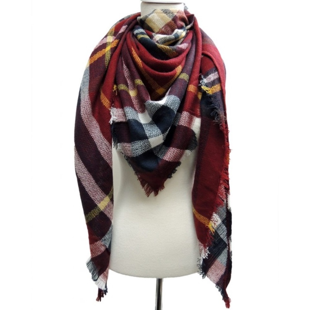 ❤Red blanket scarf❤