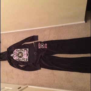 Juicy couture velor track suit