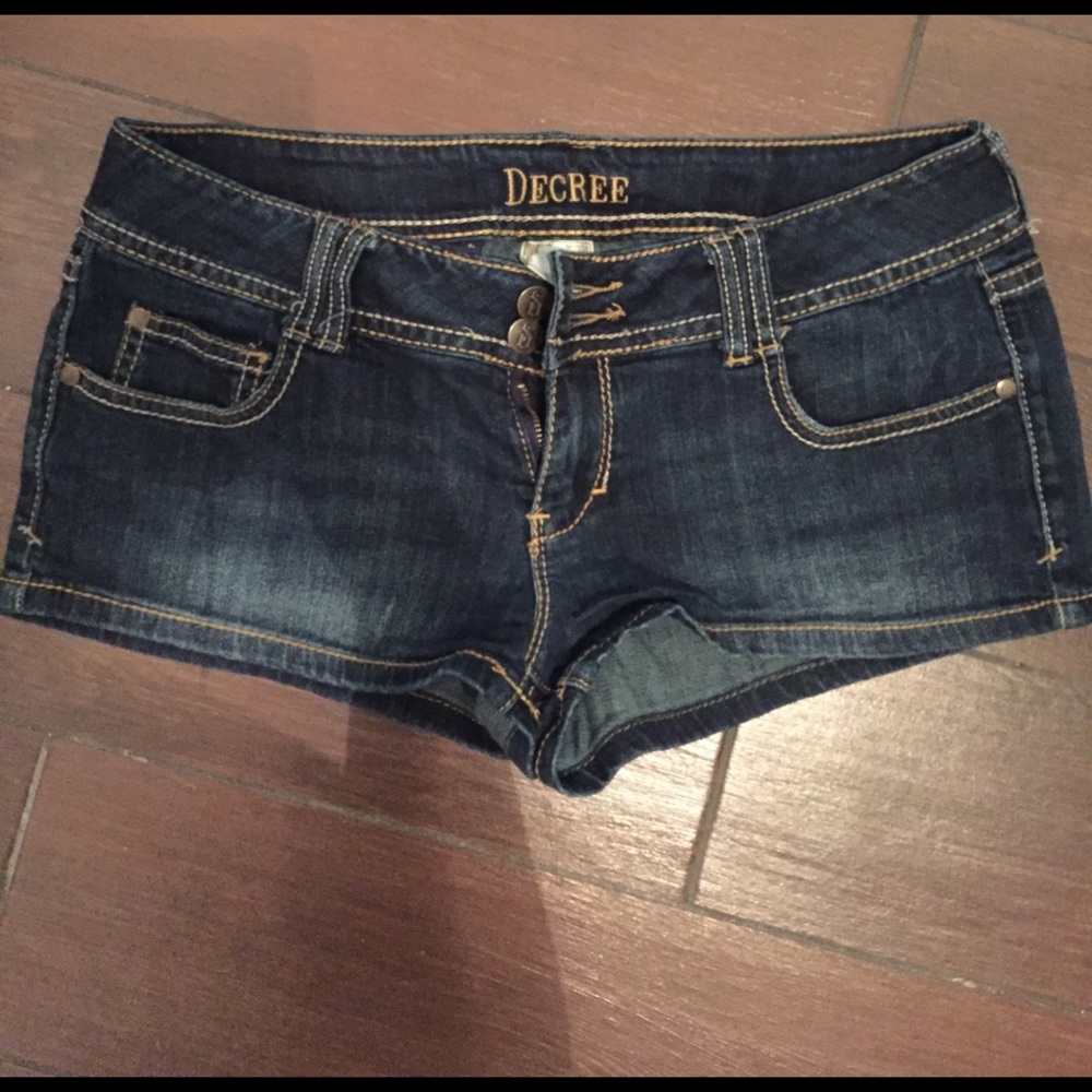 Blue jean shorts