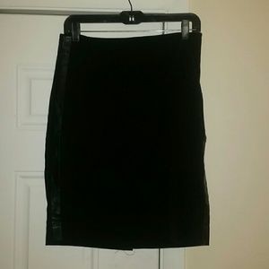 Black mini skirt