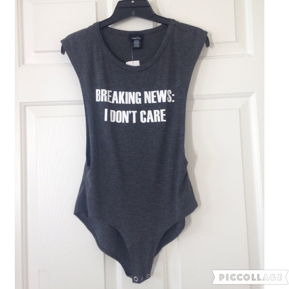 🤷‍♀️"Breaking News I Don't Care" Bodysuit🤷‍♀️