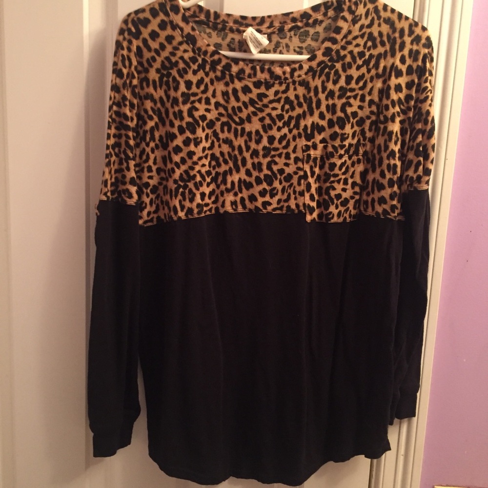 Cheetah print victoria secret tunic