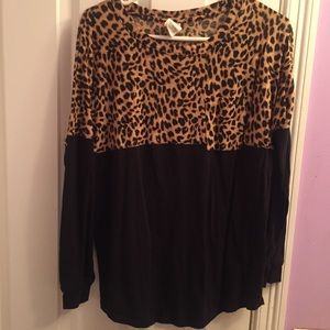 Cheetah print victoria secret tunic