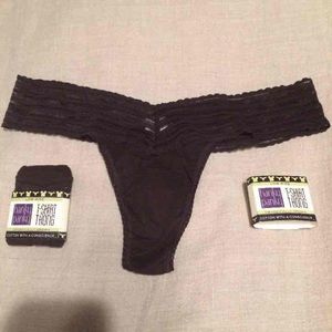 Set of TWO Hanky Panky Low Rise T-Shirt Thongs