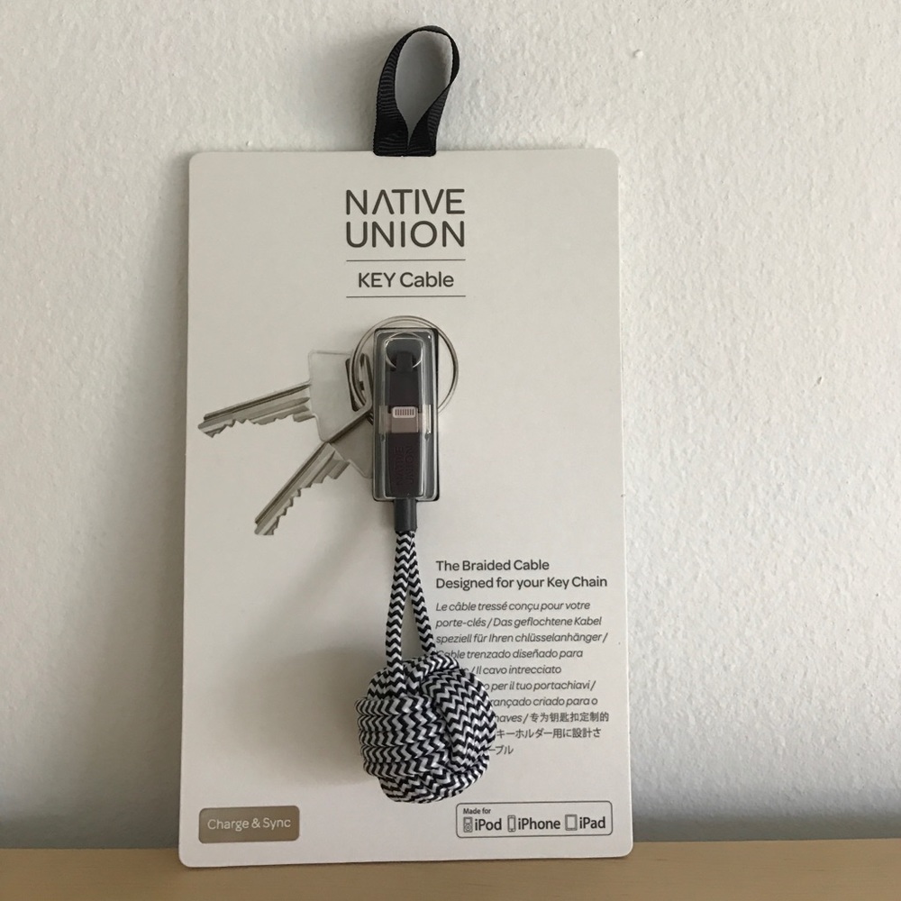 iPhone cable keychain