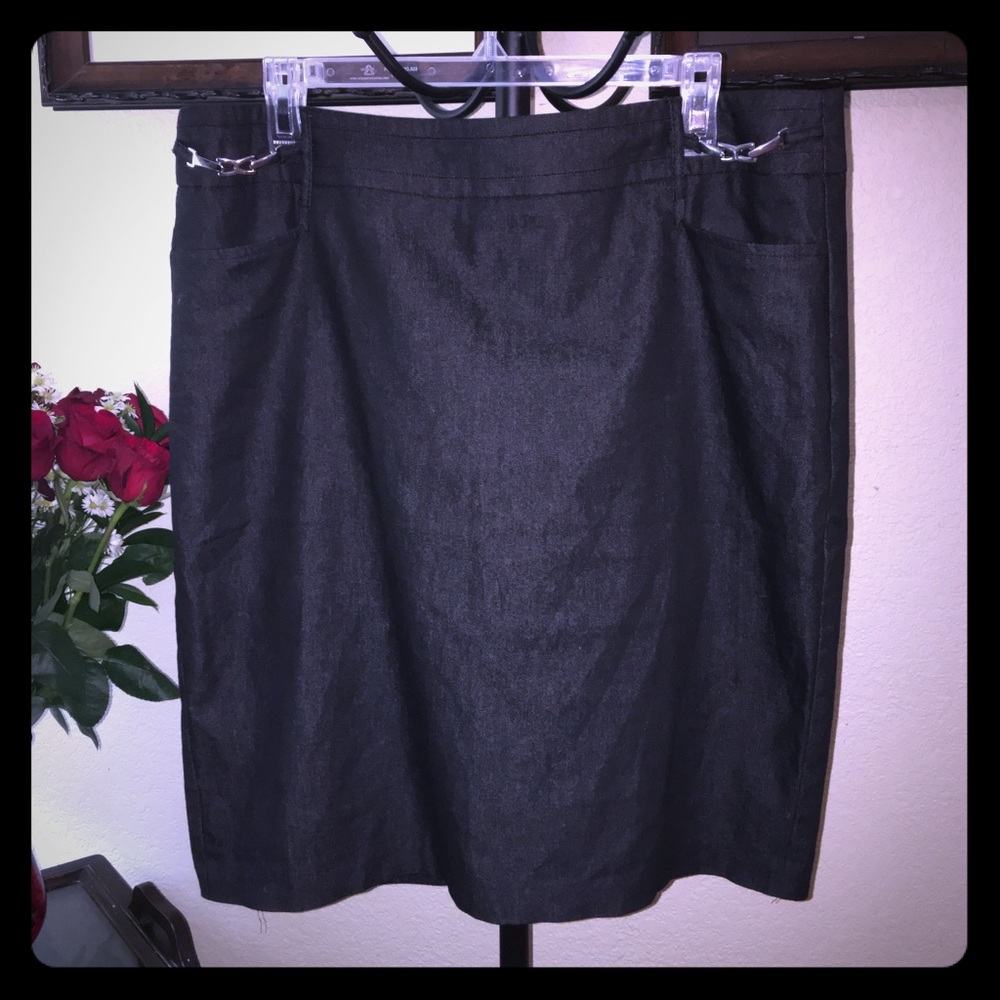 Classic Black Pencil Skirt