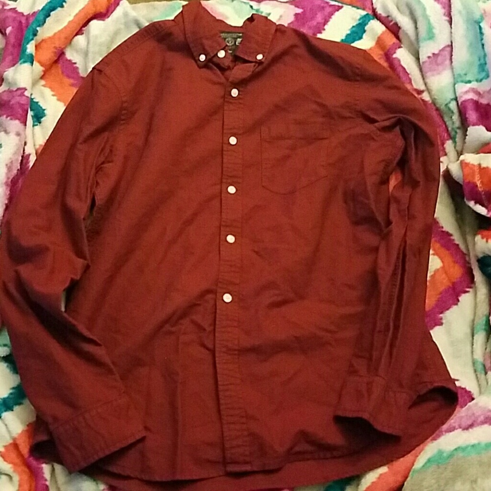 🖤Dark red American Eagle long sleeve men's top🐻