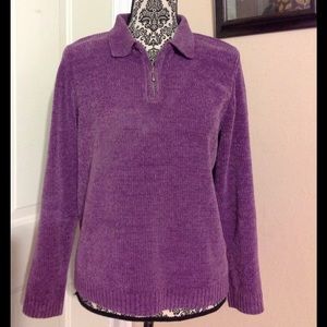 Alfred Dunner Chenille Cable Knit Sweater Alfred Dunner Chenille Cable Knit Sweater
