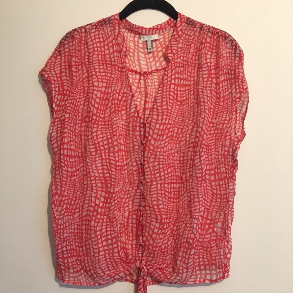 Joie Silk Chiffon Top