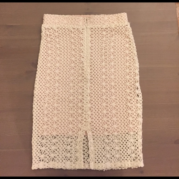 Free People Crochet Pencil Skirt - Picture 2 of 4