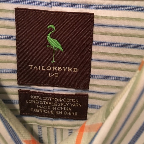 Tailorbyrd Button-Down Shirt Size L - Picture 2 of 5