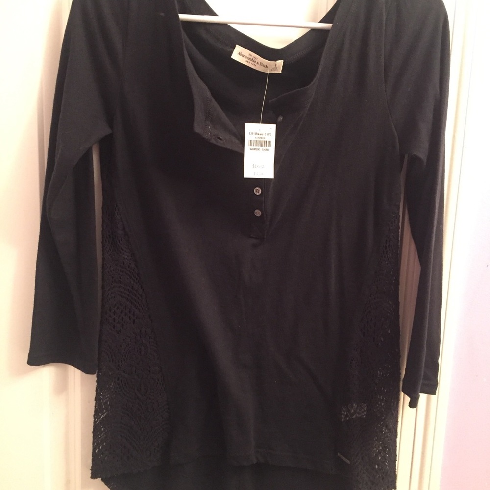 NTW Abercrombie & Fitch navy blue shirt