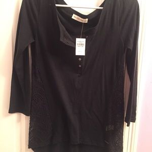 NTW Abercrombie & Fitch navy blue shirt