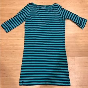Lilly Pulitzer Cassie Dress in Teal and Navy Blue