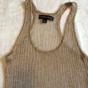 Rock and republic gold tank top