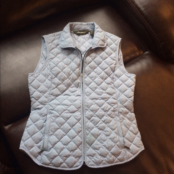 Eddie Bauer Light Blue Goose Down Vest Size: S - Picture 1 of 2