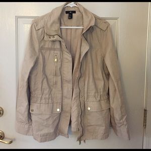 H&M Khaki Cargo jacket- Size 12