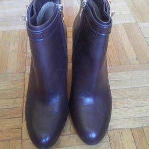 Coach Regina Brown Leather Booties