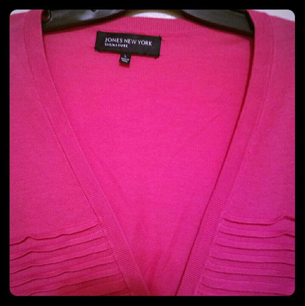 Jones New York Pink Cardigan