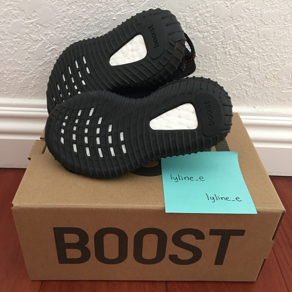Adidas Yeezy Boost 350 V2 Bred Infant Deadstock - Picture 4 of 7