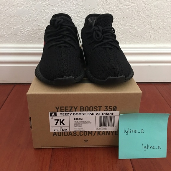 Adidas Yeezy Boost 350 V2 Bred Infant Deadstock - Picture 2 of 7
