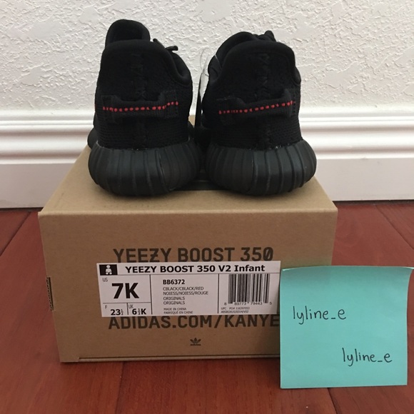 Adidas Yeezy Boost 350 V2 Bred Infant Deadstock - Picture 3 of 7