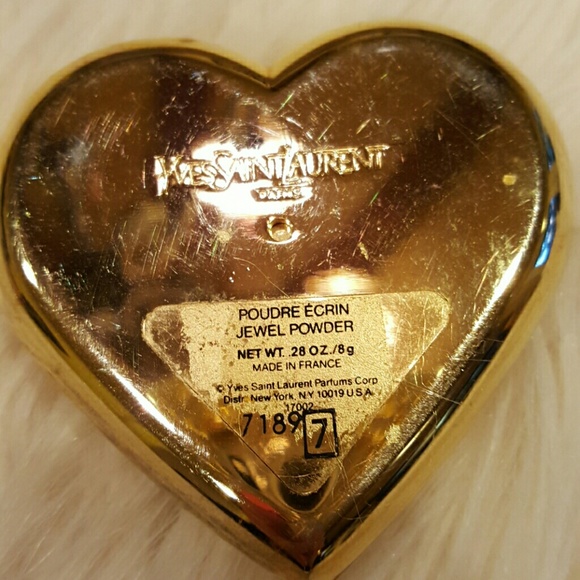 🎉HP🎉 YSL PARIS CRYSTAL JEWELS HEART COMPACT - Picture 6 of 9