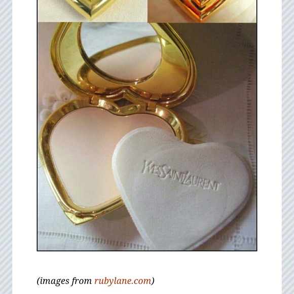 🎉HP🎉 YSL PARIS CRYSTAL JEWELS HEART COMPACT - Picture 8 of 9