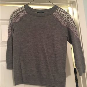 J crew small sweater with shoulder detailing