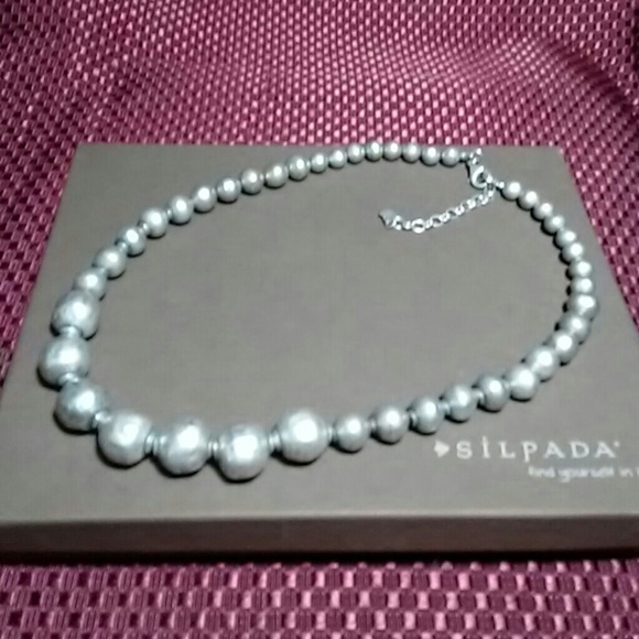 Silpada silver bead necklace N1953 - Picture 1 of 2