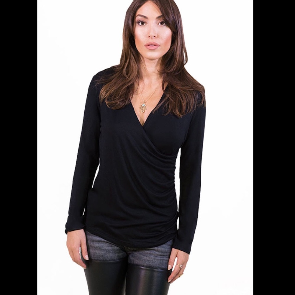 Plunging Longsleeve Top