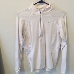 Nike white dri-fit jacket