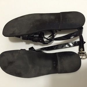 Loza Maleombho Shoes - Loza Maleombho Black Zebra Lace Up Sandals 40 Loza Maleombho Shoes - Loza Maleombho Black Zebra Lace Up Sandals 40