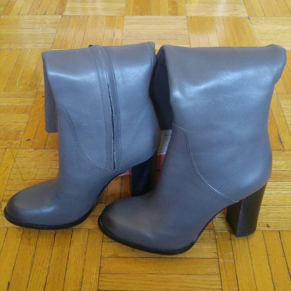 Sam Edelman Regina Grey Leather boots
